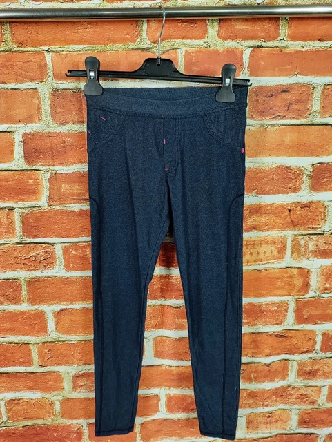 Leggings Denim Blu Ted Baker Bambina Età 9-10 Anni Casual Stretch Bambini 140Cm
