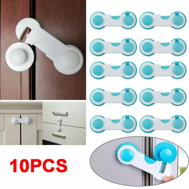 Baby Safety Door Lock cupboard Cabinet Drawer 3m tape.Pet Child locks