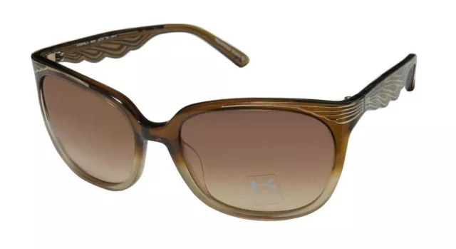 New Koali 6967K Sunglasses Plastic Brown Mm012 Cat Eye Full-Rim 56-19-135 Womens