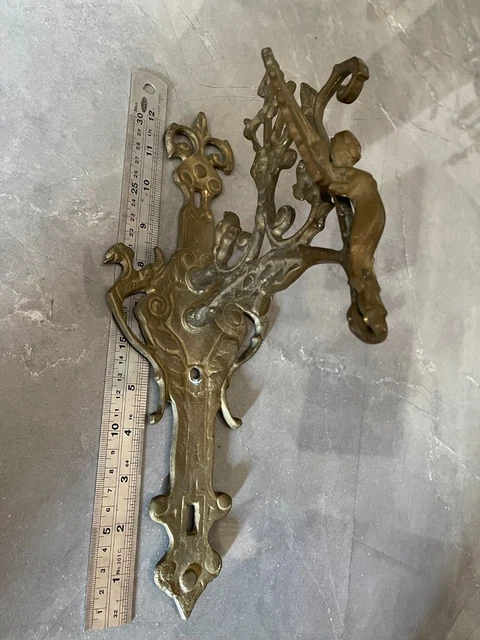 Antique Ornate Gargoyle Hook Wall Bracket 1890