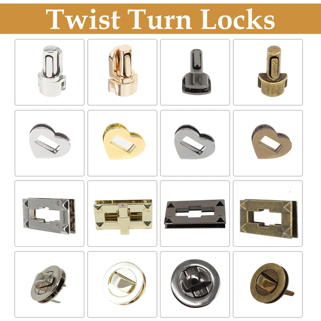 10 Stück Twist Turn Lock - Metall Drehverschlüsse Produktbild-Vorschau 9