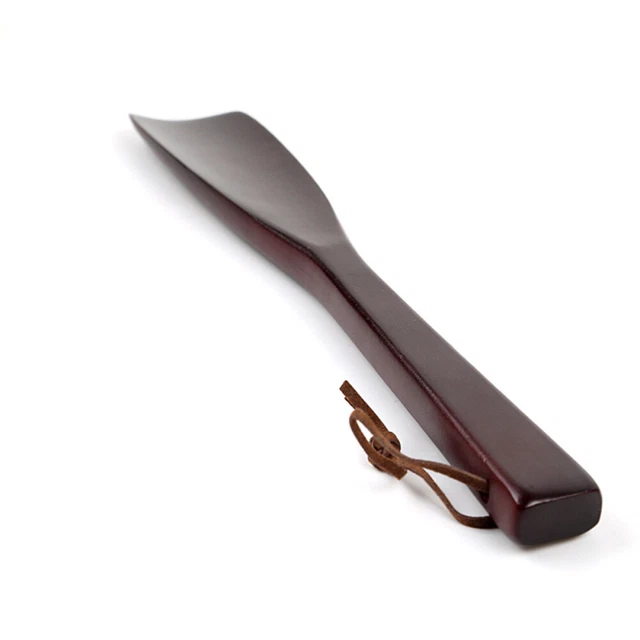 25 Cm Wooden Pregnant Woman Decorative Shoe Horn Spoon