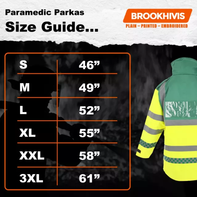 Paramedic Hi Vis Parka Jacket With Ambulance Badges, Medical Services Events 3