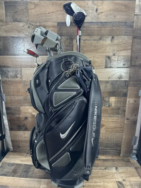Taylor made Golf Set Burner 85 set of 12 Left Hand Flex R Nike golf bag EUC
