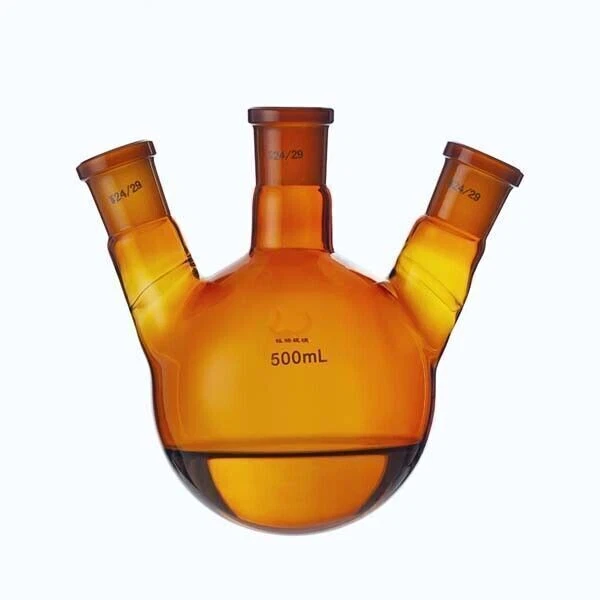 Laboratory biology glassware flask beaker 5-1000ml 3 neck Brown lab ChemistryAA