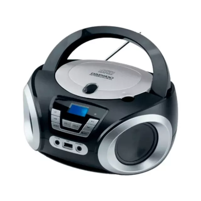 Daewoo DBU-050B Radio CD, Puerto USB, Negro Usado