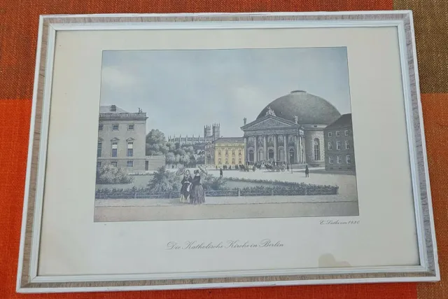 Ansicht Berlin - Die Katholische Kirche in Berlin - von Lütke 1830