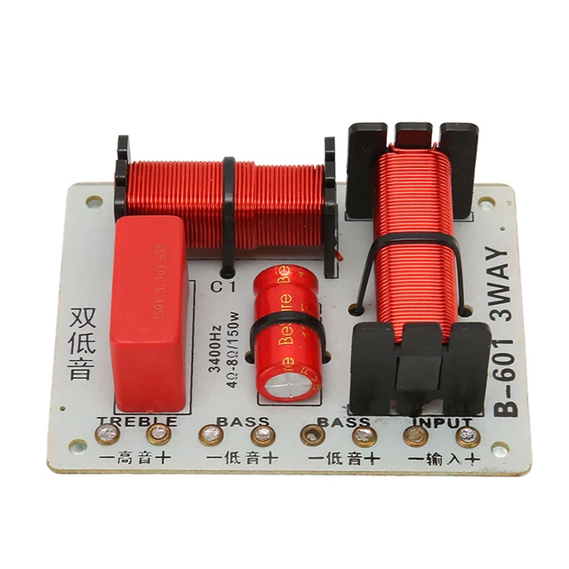 3 WAY CROSSOVER Filter Professional Speaker Crossover Filter Treble ...