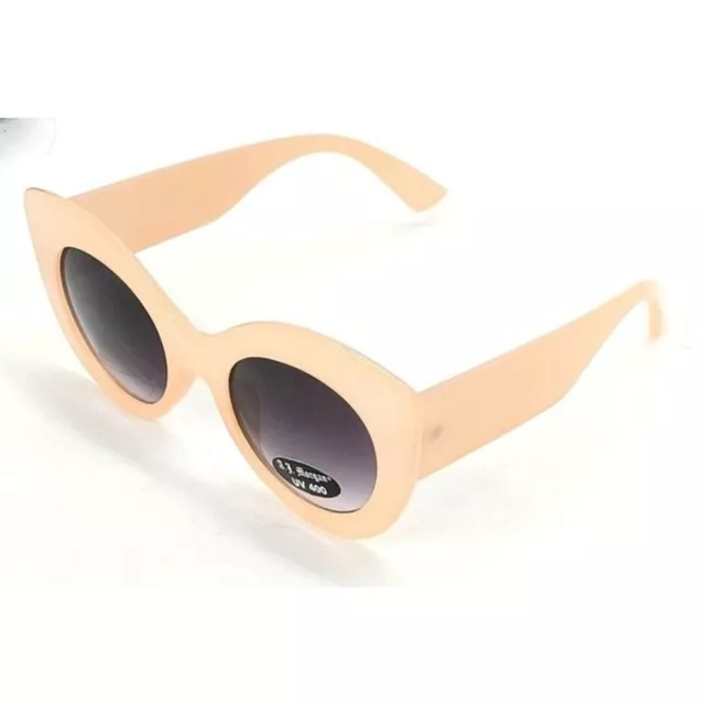 Peach Large Cat-Eye Retro Sunglasses by AJ Morgan - Peach, 44-23-120