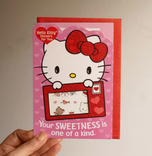 Hello Kitty and Friends Sanrio Rainbow Greeting Card by Kei Caragh