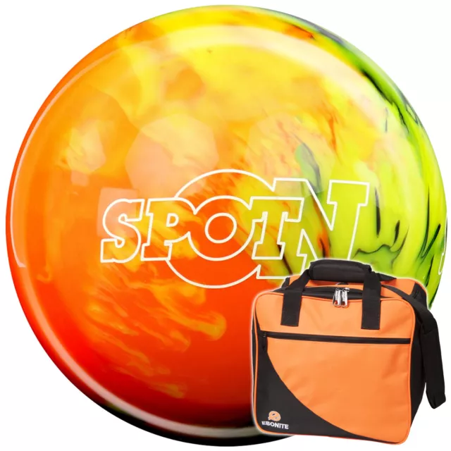 Storm Spot On Bowling Ball und Ebonite Basic Tasche orange