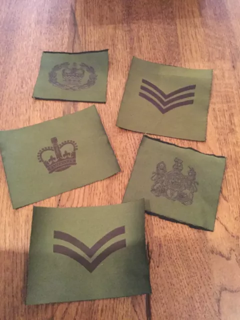 Original British Army Regimental Sergeant Majors Badges Wo1 And Woii