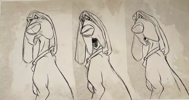 Disney Lady And The Tramp Production Sequence Artwork Ollie Johnston Estate