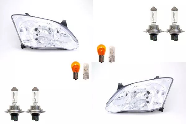 Faro Apto para Toyota Corolla E12 07/ 04-02/ 07 + Bombilla Kit Izq. Re