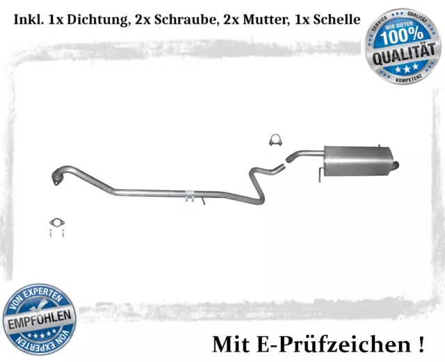 Auspuffanlage für Ford Fiesta VI 1.4 1.5 1.6 TDCI Auspuff Dichtung Schelle