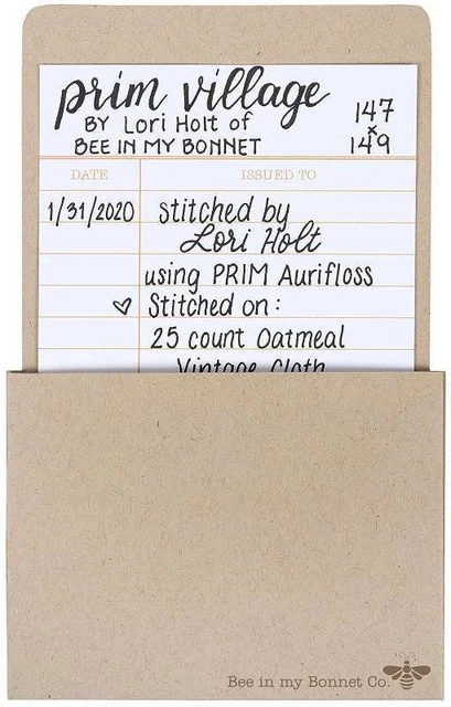Paquete de etiquetas de tarjetas de biblioteca It's Sew Emma 3""X5"" 672975236397