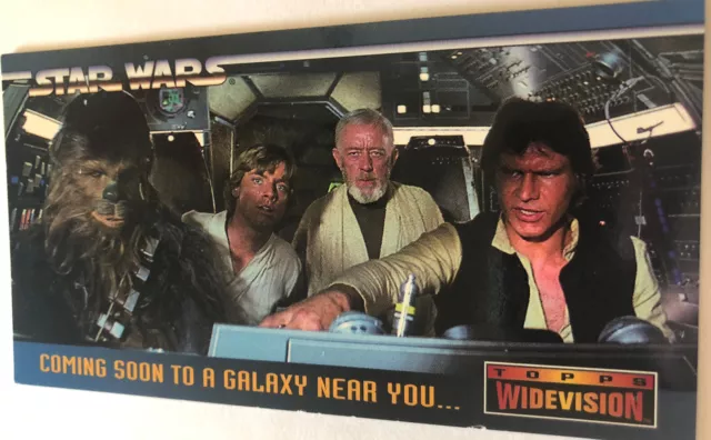 Star Wars Widevision Trading Card 1994  #SWP1 Coming Soon To A Galaxy Near You