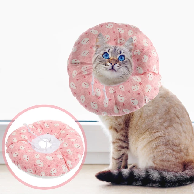 Collerette Pour Chat Anti Lechage Rréglable Anti Grattage Anti-Morsure