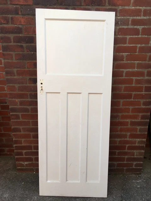 Reclaimed Internal 35mm period 1 over 3 pitch pine/Cedar door (5) circa 1930