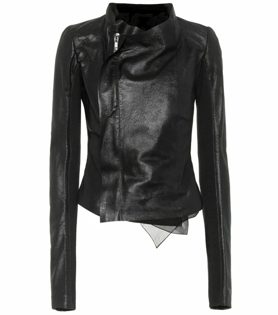 Donna Bolero Coprispalle Stile Cappotto Originale pelle D'Agnello Morbido Nappa