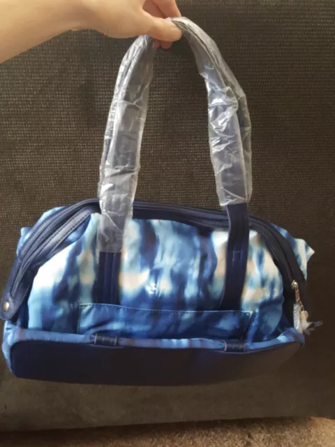 Samantha Brown To-Go Handbag, Blue Ikat Tie-Dye, NWT 2