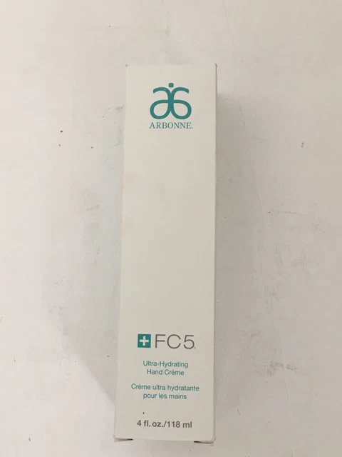 NIB Arbonne FC5 Ultra-Hydrating Hand Creme 4 fl oz / 118 ml Sealed Original Box
