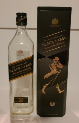 2PCS.JOHNNIE WALKER BLACK Red Label Empty Tin Box Richard ...