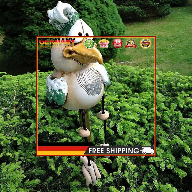Kunstharz-Garten-Huhn-Statue Art Farm Dumb Chicken Sculpture Ornament (grün)
