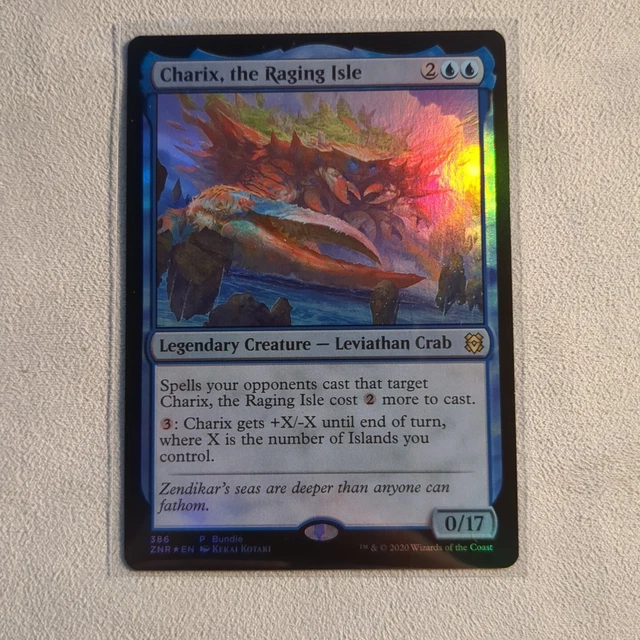 Charix, the Raging Isle 2x FOIL ZNR MTG Zendikar Rising Rare MINT blue