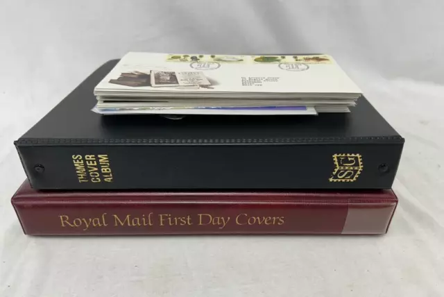 140+ First Day Covers in 2 Albums + many duplicates