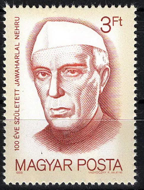 Ungarn - 100. Geburtstag von Jawaharlal Nehru postfrisch 1989 Mi. 4055