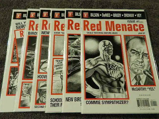 2007 WILDSTORM Comics RED MENACE #1-6 Complete Limited Series Set - VF/NM