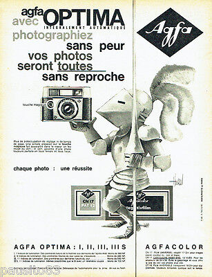 Publicité 1961  Appareil photo OPTIMA Agfa Camerawerk 