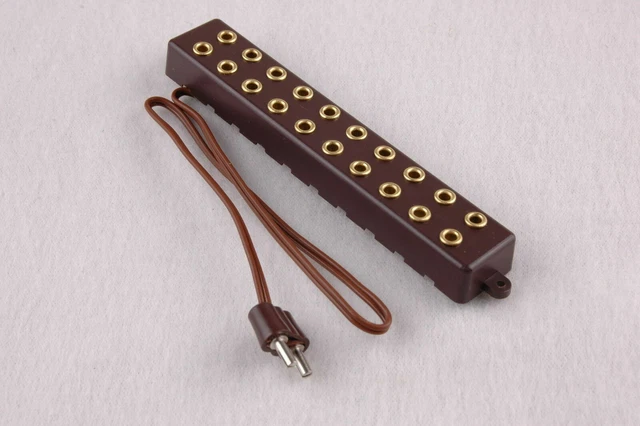 Kahlert 2.6mm Braun Mit Kabel Verteiler Verteilerleiste Mit Anschlusskabel Von Kahlert - (2,6mm) In Braun 10 Anschlüsse
