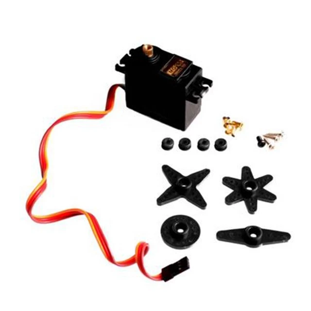 MG995 Halbmetallgetriebe 180 Grad 2 V 3 Boot Drehmomentgetriebe-Servomotor