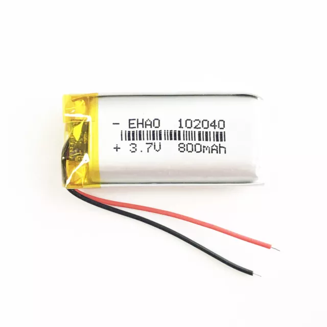 3.7V 800mAh Lipo Rechargeable Battery For MP3 Headphone Headset LED Light 102040