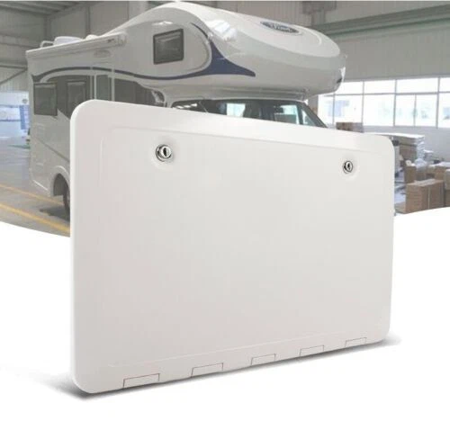 Wohnwagen Serviceklappe | 500x285mm | Weiss | inkl Schließung | Staufachklappe