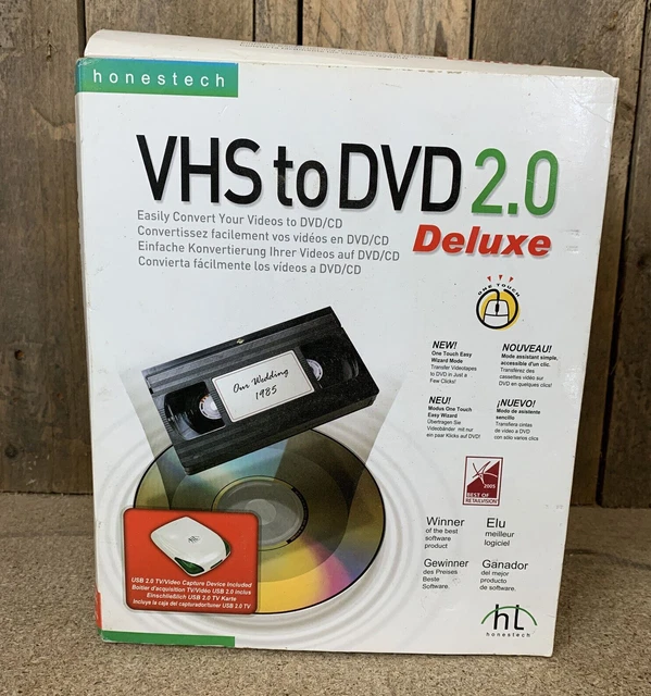 HONESTECH VHS TO DVD 2.0 Deluxe Powerful & Effortless Video Conversion