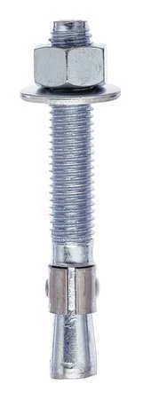 Red Head Ws-1244 Wedge Anchor,Carb. Steel,1/2X4-1/2,Pk25