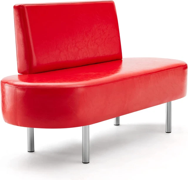 Waiting Room Bench Seating with Backrest,Salon Reception Bench Office Chair,Heav