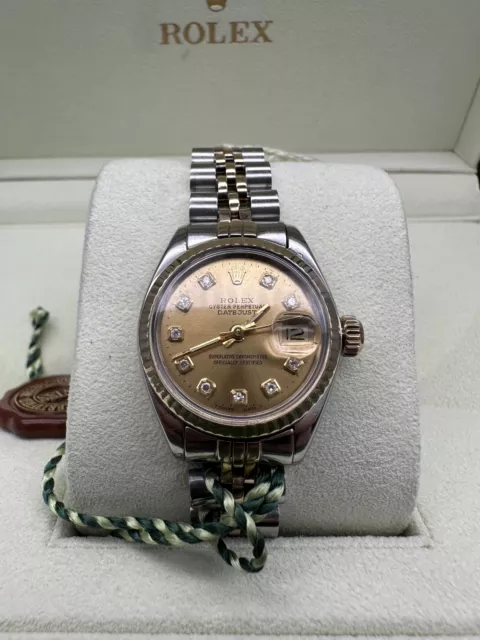 Rolex Ladies Oyster Perpetual DateJust 6917 Yellow Gold 18K St Steel 26mm Watch