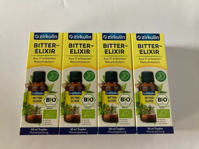 Bitter-elixir Zirkulin BIO   4 !!!  x  Monatspackung 50 ml