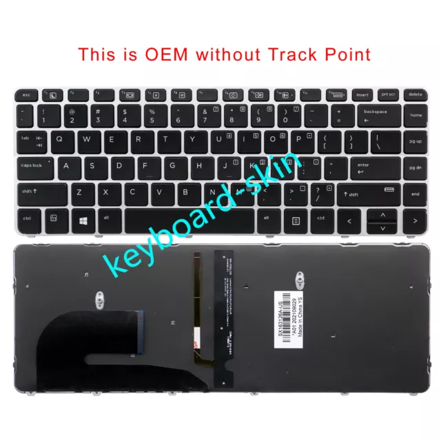 Backlit US Keyboard For HP EliteBook 840 G3/745 G3/840 G4/745 G4/ZBook 14u G4