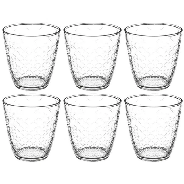 Lot de 6 Gobelets Bas "Rome'Eau" 25cl Transparent