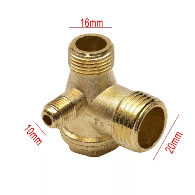 3-Port Zinc Alliage Filetage Mâle/Carreaux Valve Connecteur / for Air Compressor