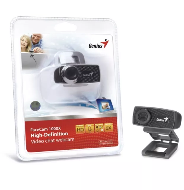 Genius Facecam 1000X Hd Webcam V2, 1280X720, True-To-Life Hd 720P