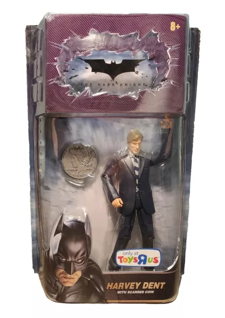 Mattel The Dark Knight Harvey Dent w/Scarred Coin Action Figure Batman Two-Face