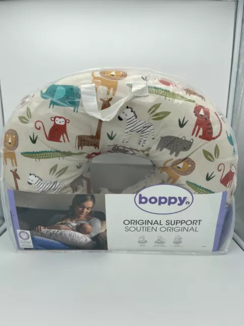 Boppy Nursing Pillow Original Support - Neutral Jungle Print, NEW in packaging