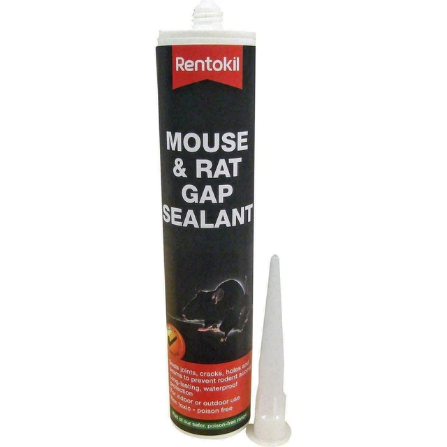 Rentokil Mouse & Rat Gap Sealant Filler Non-Toxic for Cracks Holes & Seams 300ml