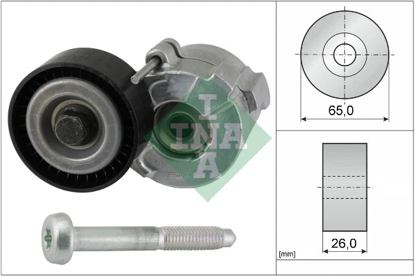 534 0024 10 INA Tendeur, Courroie Poly-V pour Opel, Renault, Saab, Vauxhall